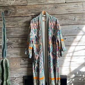 Zara Multicolor Patterned Women's kimono